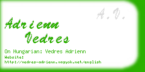 adrienn vedres business card